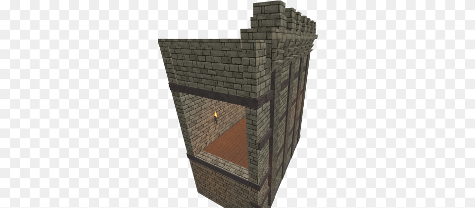 Castle Wall Roblox, Brick, Fireplace, Hearth, Indoors Free Png Download