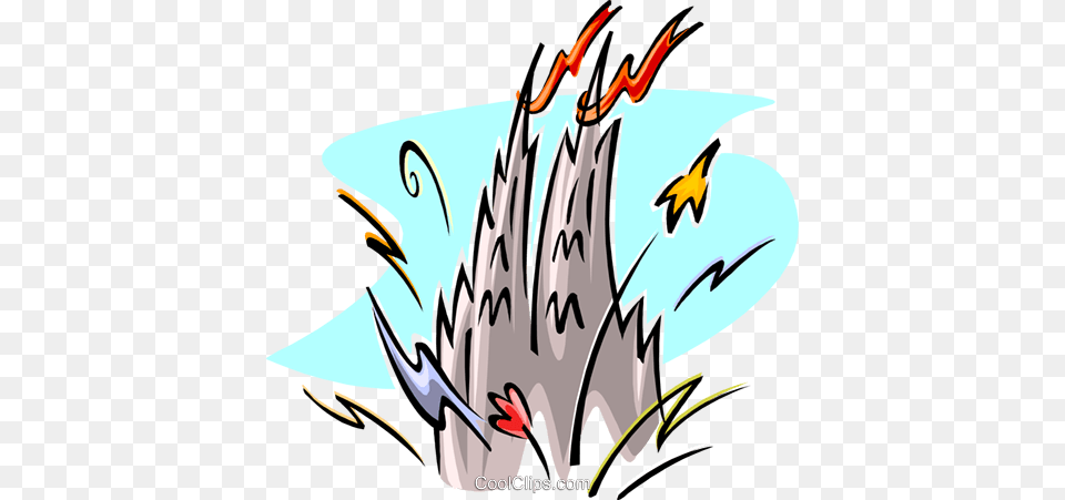 Castle With Fireworks Royalty Vector Clip Art Illustration, Animal, Beak, Bird, Graphics Free Transparent Png