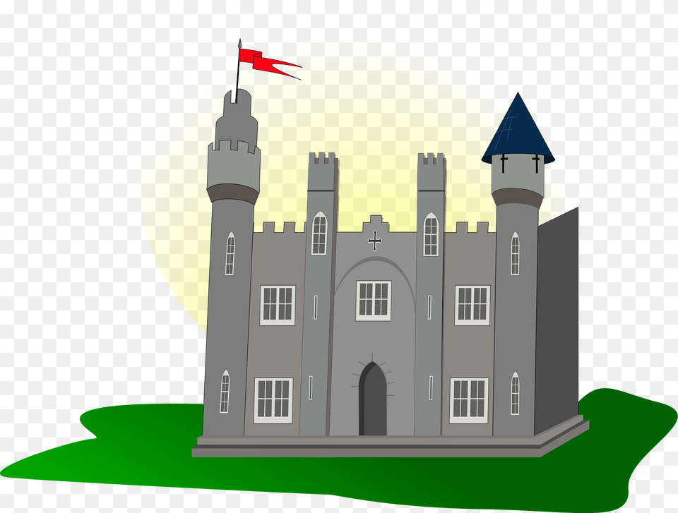 Castle With Flag Clipart, Architecture, Building, Dome, Fortress Free Png