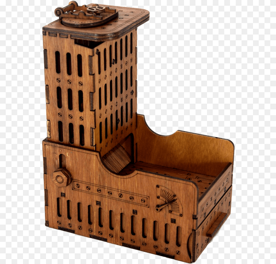 Castle Wooden Dice Tower Dice Towers Dice, Furniture, Box, Bed, Crate Free Png