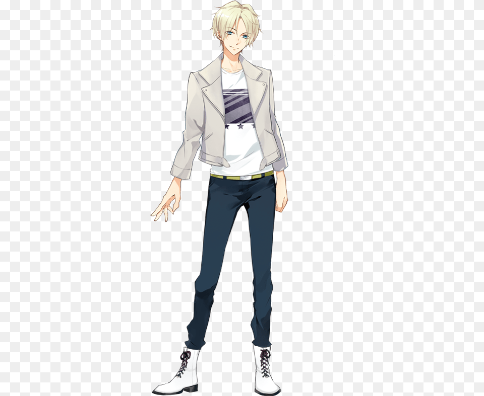 Casual Anime Outfit Male, Jacket, Publication, Comics, Coat Png