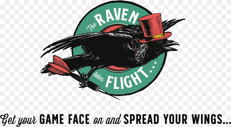 Casual Darts Take Flight With The Ravenu0027s Darts Revolution Graphic Design, Animal, Bird, Blackbird, Fish Png Image
