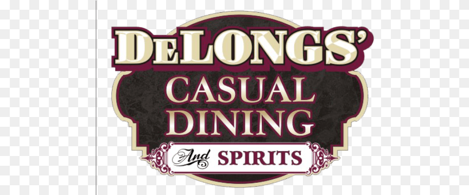 Casual Dining Logo Delongs Casual Dining Pontiac Il, Book, Publication, Dynamite, Text Free Png