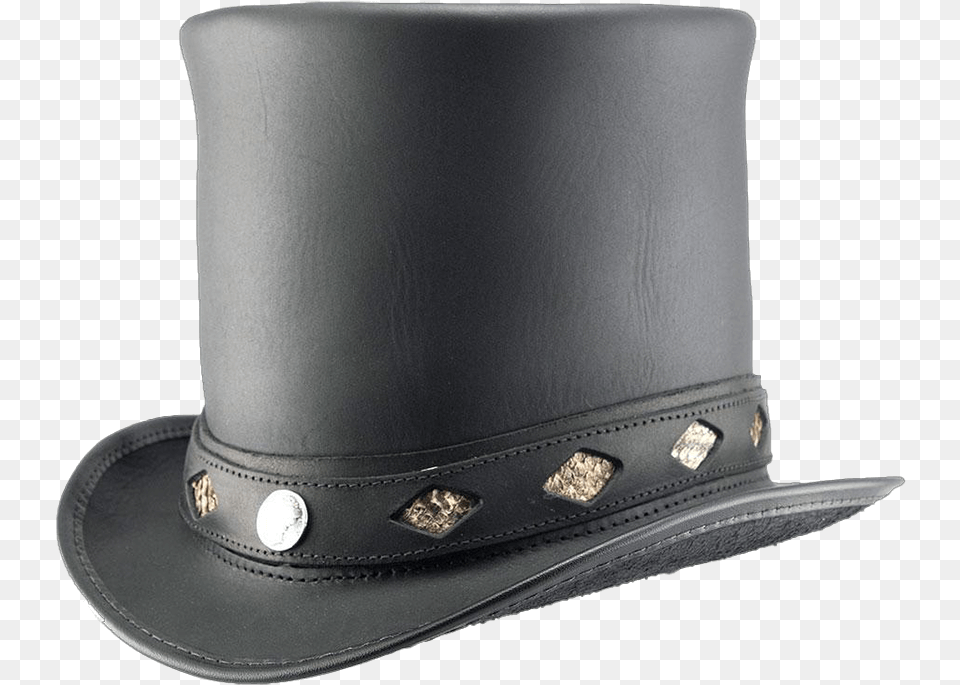 Casual Stove Piper Steampunk Hat Leather Biker Top Hat, Clothing, Cowboy Hat, Sun Hat Free Png