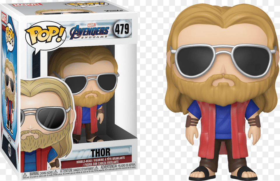 Casual Thor Funko Pop, Accessories, Sunglasses, Book, Comics Png Image