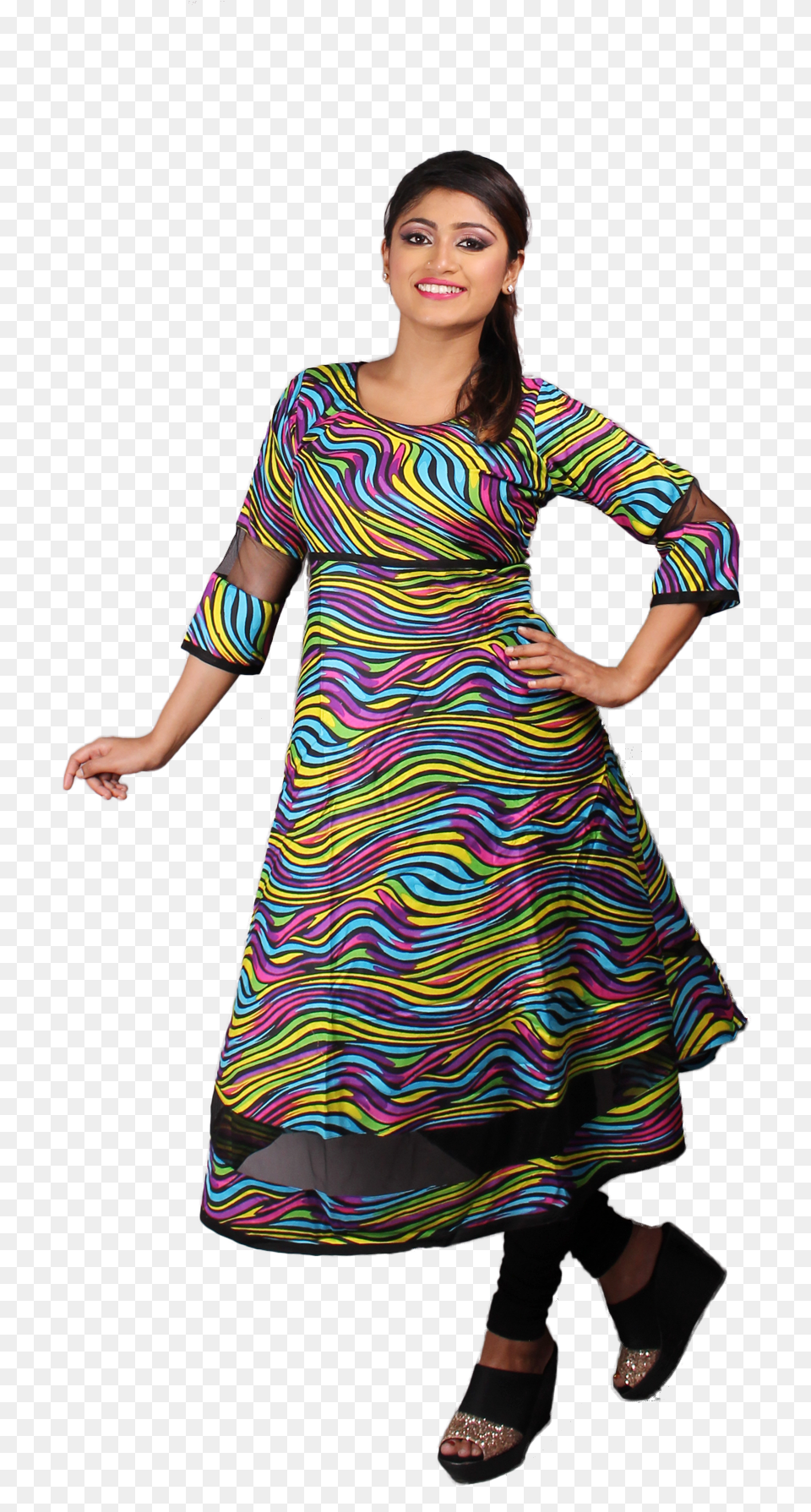 Casual Wear Rayon Kurti Kolkata, Adult, Person, Formal Wear, Woman Png