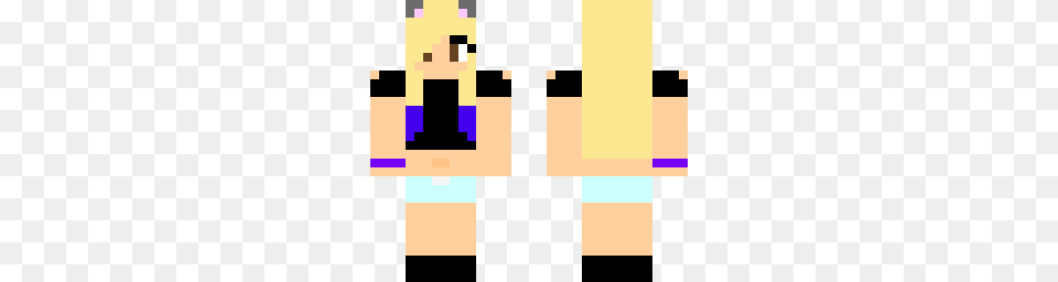 Casual With Cat Ears Minecraft Skin Free Png