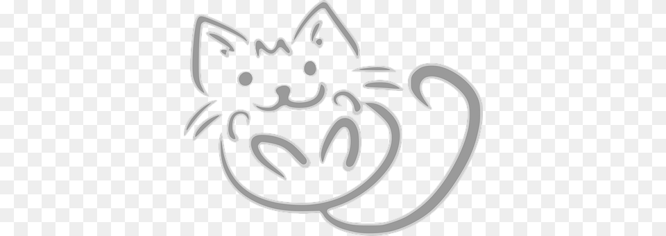 Cat Stencil, Text, Smoke Pipe Png Image
