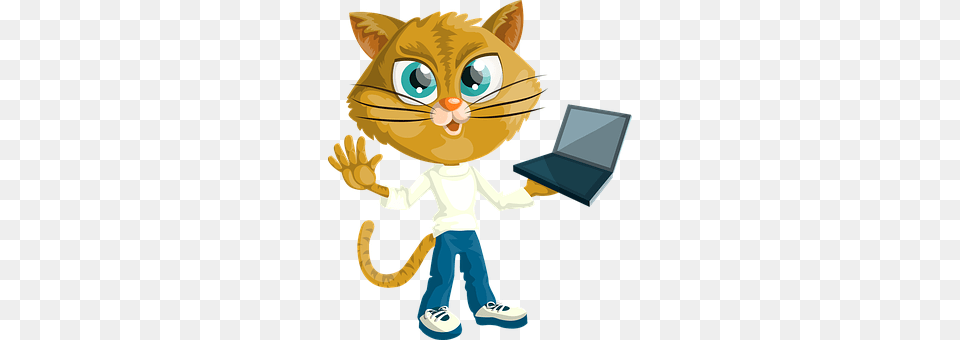 Cat Computer, Electronics, Laptop, Pc Free Png Download