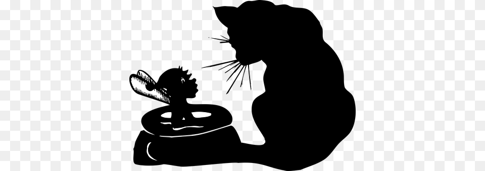 Cat Silhouette, Lighting Free Png Download