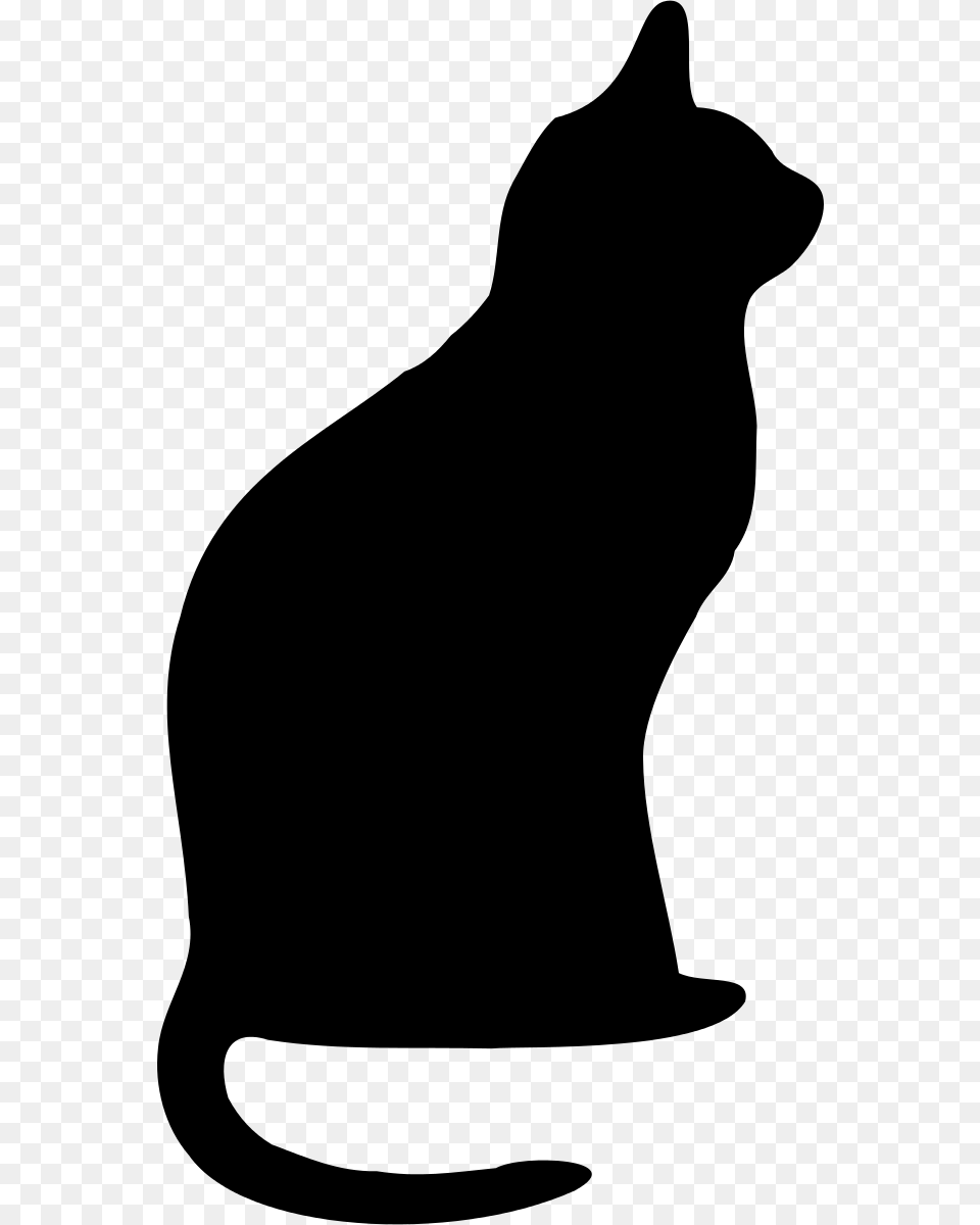 Cat 5 Clipart By Inky2010 Black Cat Clip Art Gray Free Png Download