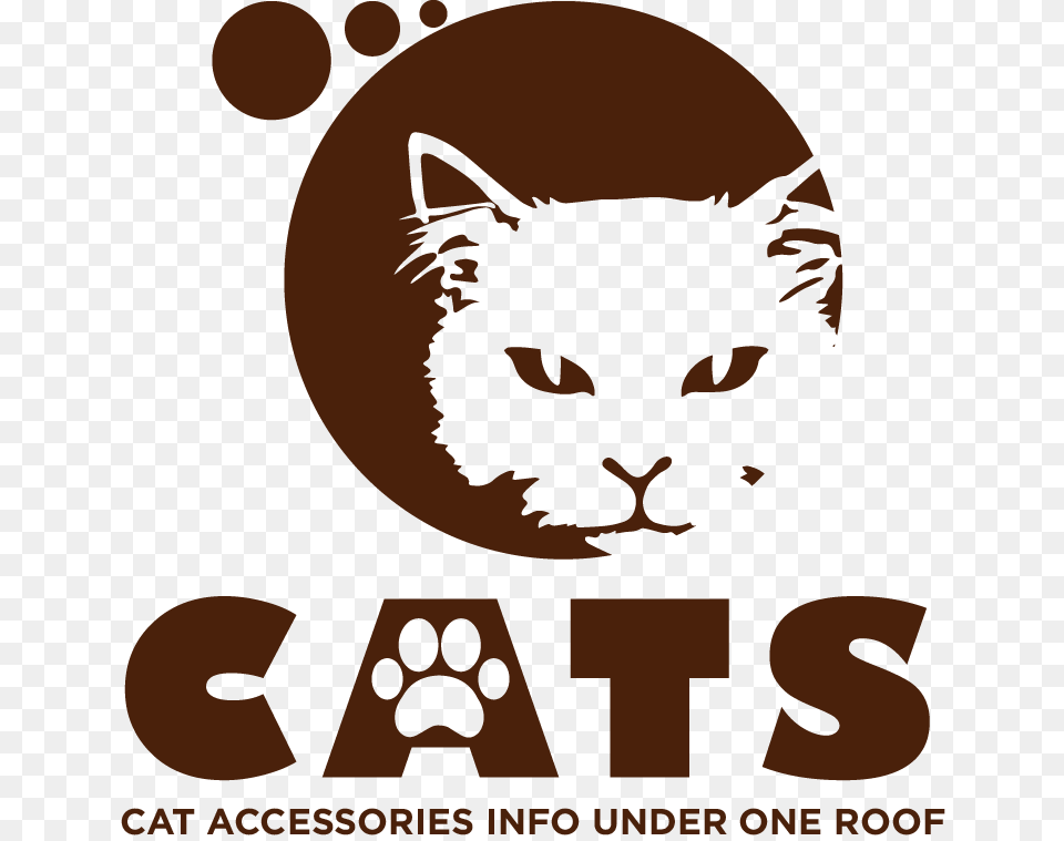 Cat Accessories Cat, Stencil, Logo, Face, Head Free Png Download