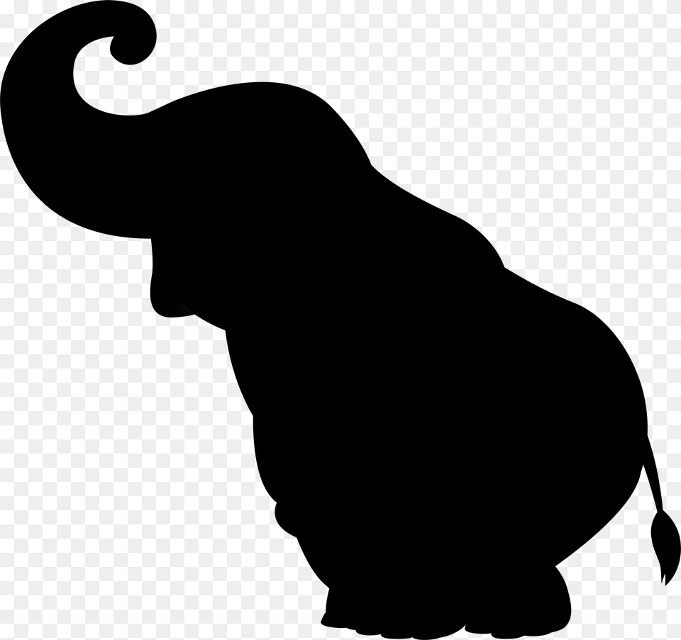 Cat African Elephant Indian Elephant Clip Art Silhouette, Gray Png Image