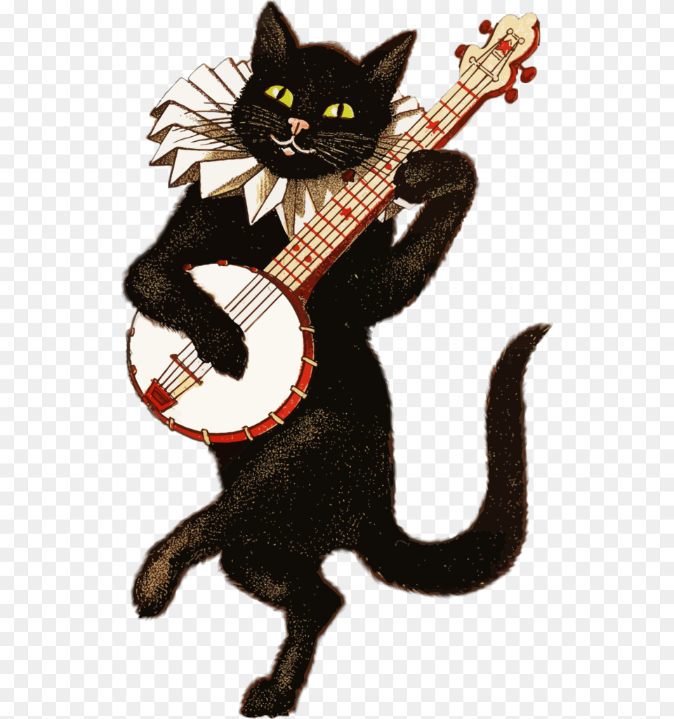 Cat Anatomy Clipart Of Musical Animals, Guitar, Musical Instrument, Animal, Mammal Free Png Download
