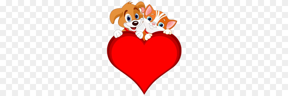 Cat And Dog Clipart Gallery Images, Heart Free Transparent Png