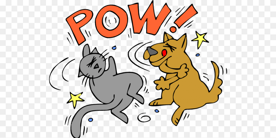 Cat And Dog Fighting Clipart, Baby, Person, Cartoon, Animal Free Transparent Png