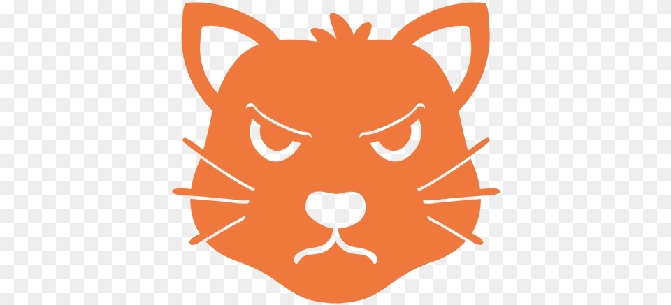 Cat Angry Head Muzzle Flat Transparent U0026 Svg Vector File Chococat Fondos De Pantalla, Food, Plant, Produce, Pumpkin Png Image