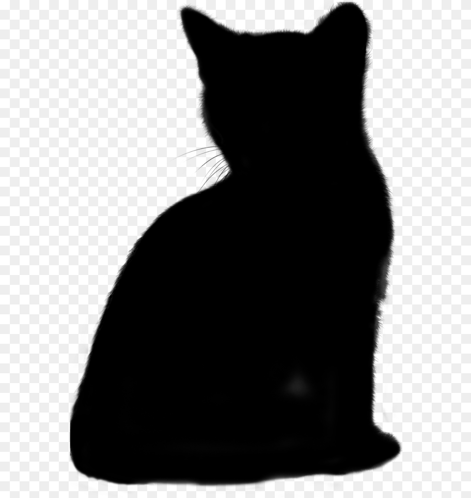 Cat Animal Silhouette Sticker Clipart Cat Yawns, Gray Png Image