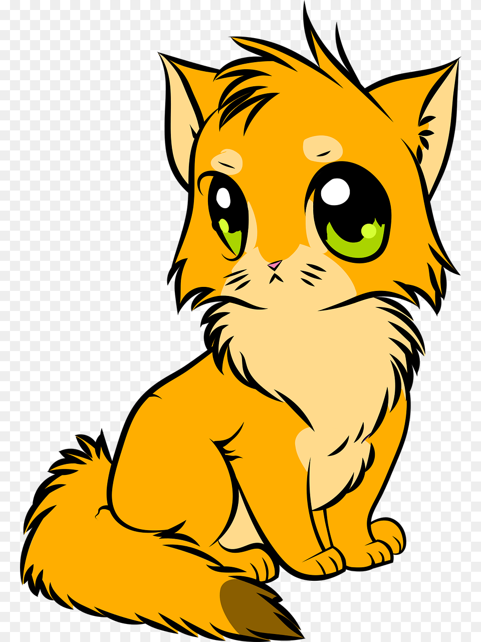 Cat Anime Cute Kot Anime, Baby, Person, Art, Face Free Transparent Png