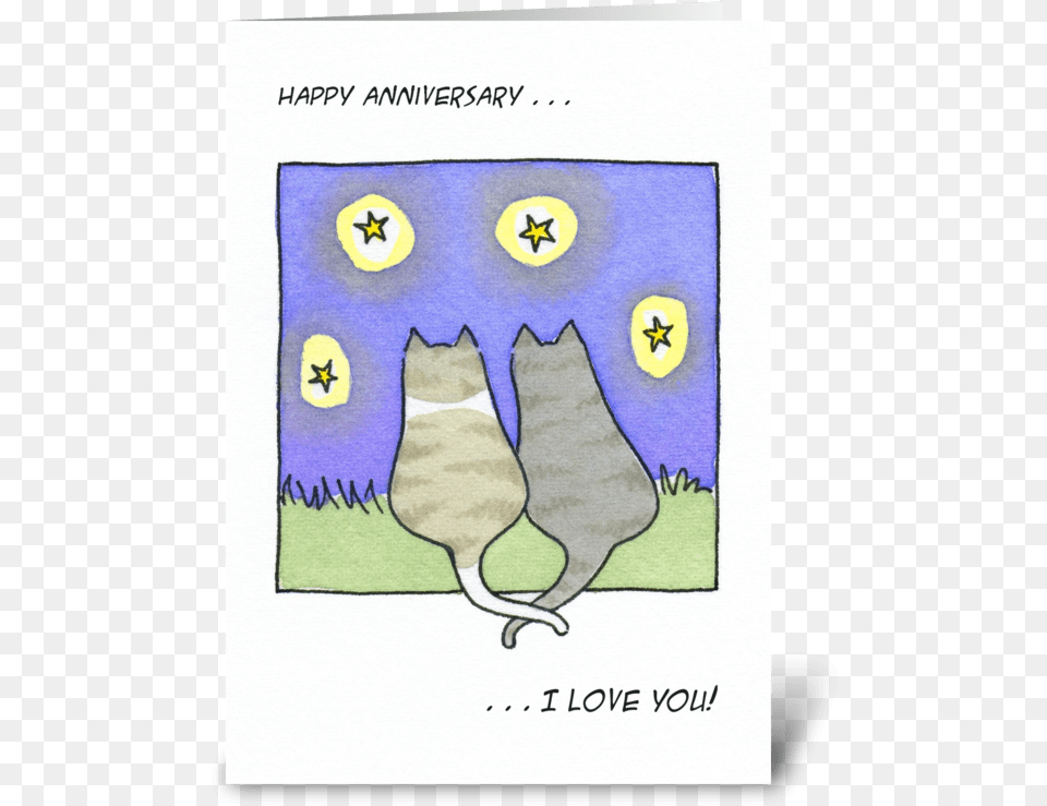 Cat Anniversary Watercolor Greeting Card Cat, Bag, Animal, Canine, Dog Free Png