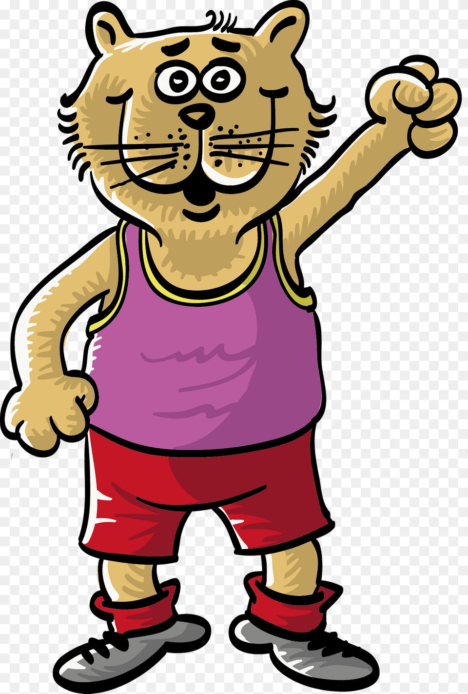 Cat Athlete Clipart, Baby, Person, Face, Head Free Png Download