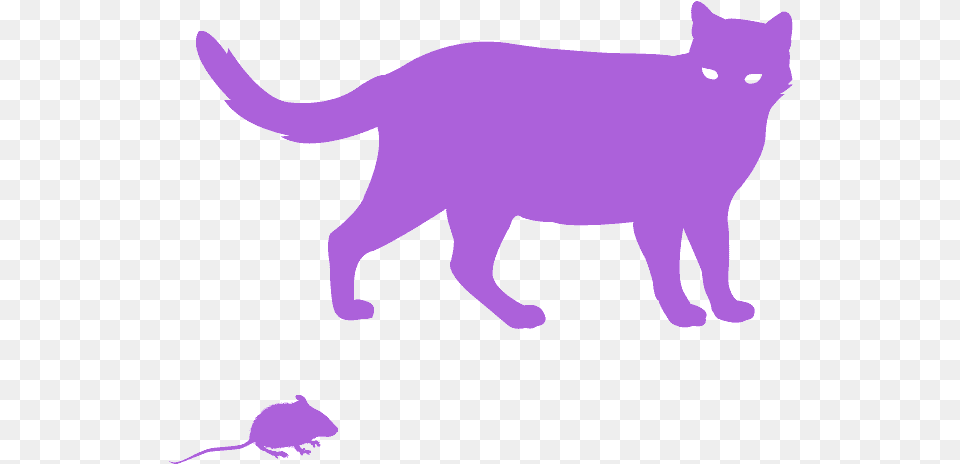 Cat Blue Silhouette, Animal, Mammal, Pet Png Image