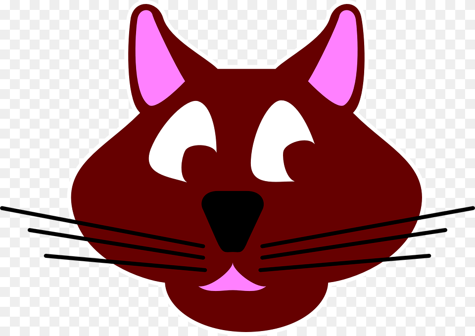 Cat Brown Face Animal Whiskers Kitten Feline, Maroon, Snout, Fish, Sea Life Png
