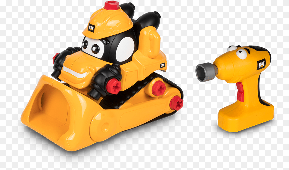 Cat Buildin Crew Take A Part Buddies, Device, Power Drill, Tool, Grass Free Png Download