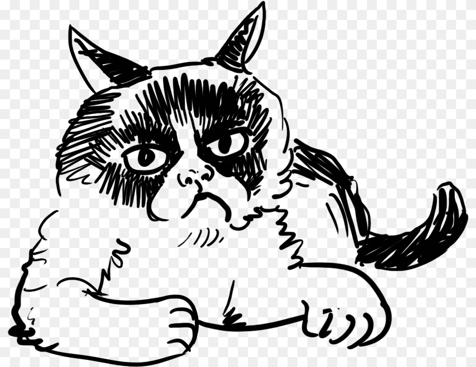 Cat Cat Domestic Short Haired Cat, Art, Drawing, Animal, Mammal Png