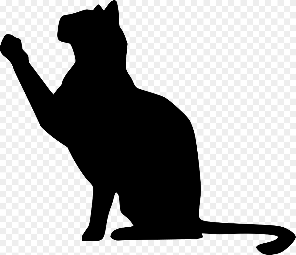 Cat Cat Svg File, Silhouette, Animal, Mammal, Pet Png