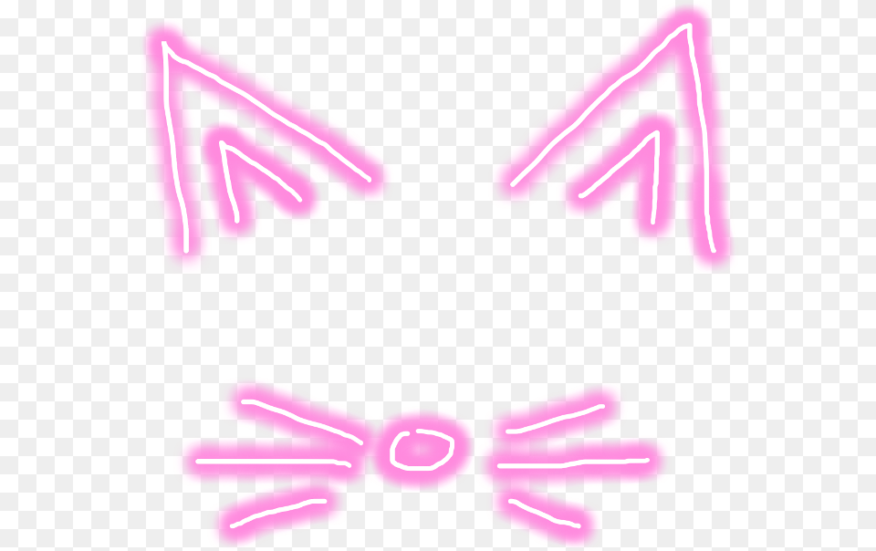 Cat Catears Neko Whiskers Catwhiskers Cute Kawaii Smile, Light, Neon, Dynamite, Weapon Png Image