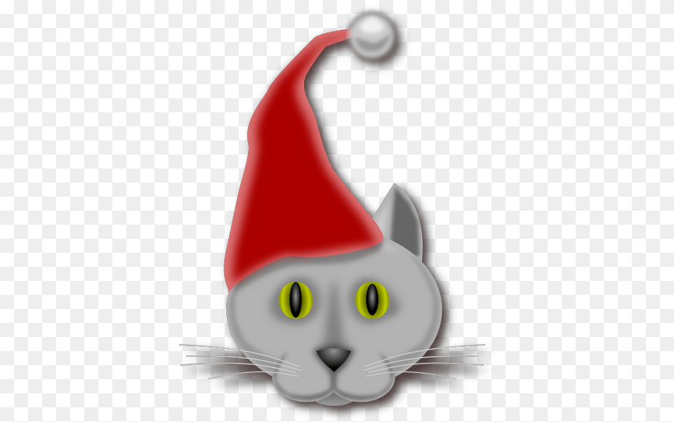 Cat Christmas Elf Santa Xmas Transparent Clipart Christmas Day, Clothing, Hat, Animal, Mammal Free Png