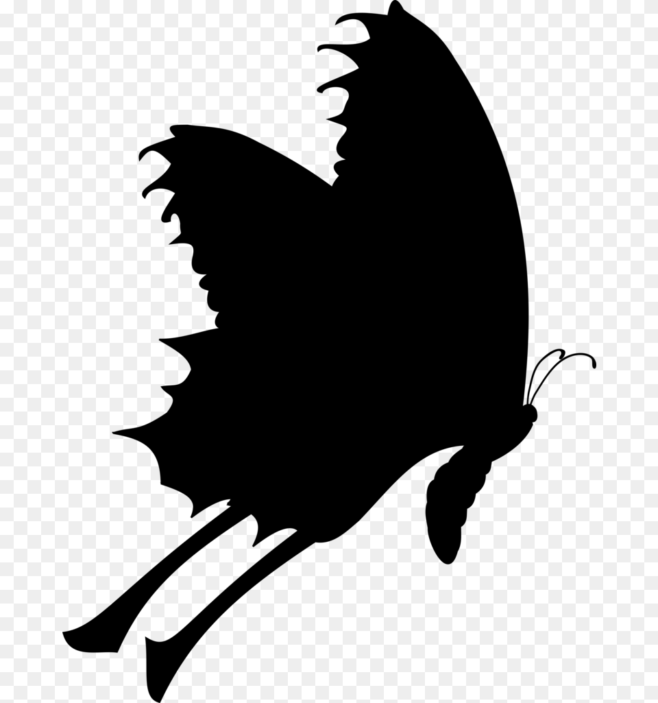 Cat Clip Art Character Silhouette Beak Illustration, Gray Free Transparent Png