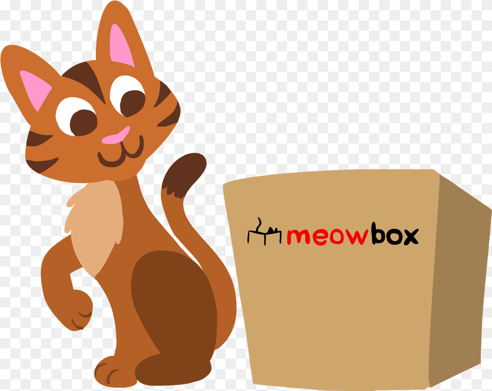 Cat Clip Binder Illustration, Box, Cardboard, Carton, Animal Free Png