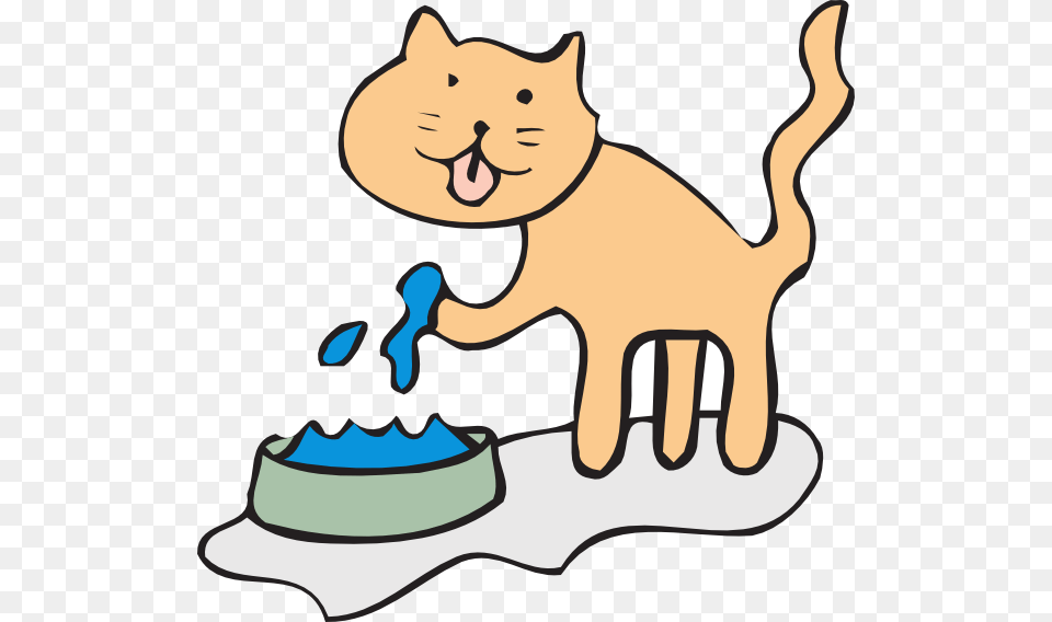 Cat Clipart Drinking Water, Birthday Cake, Cake, Cream, Dessert Free Transparent Png