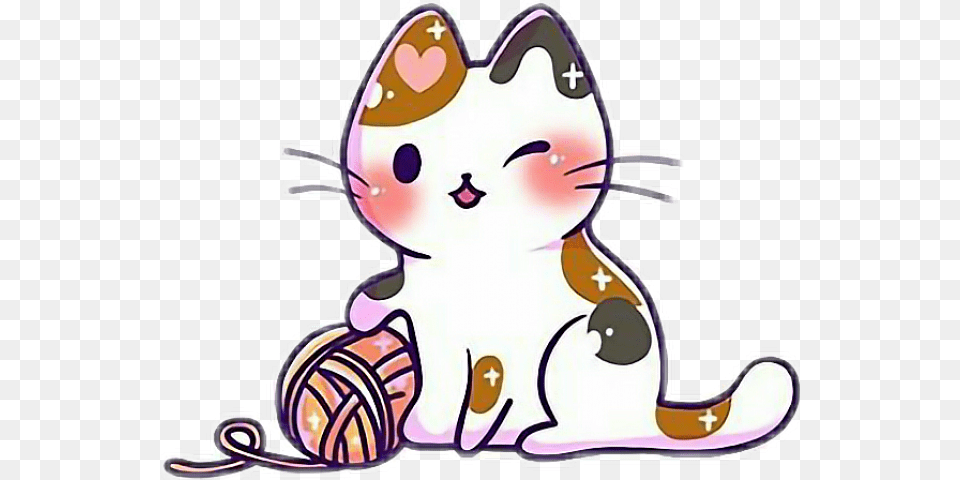 Cat Clipart Kawaii Kittens Kawaii, Sticker, Baby, Person, Art Free Transparent Png