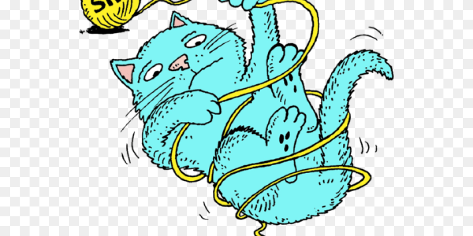 Cat Clipart Yarn Cat Tangled In Yarn, Hardware, Electronics, Mammal, Animal Free Png Download