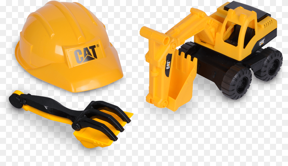 Cat Construction Crew Sand Set, Clothing, Hardhat, Helmet, Bulldozer Free Png