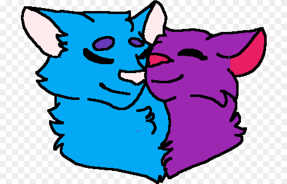 Cat Couple Base Art, Baby, Person, Animal, Face Free Transparent Png