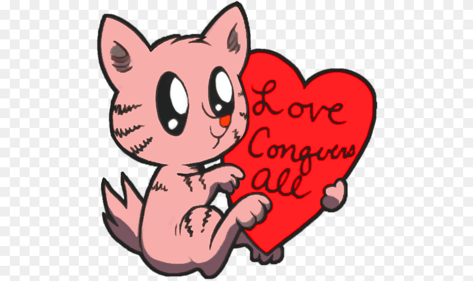 Cat Cute Citizens Of Wuvy Dovey Land Heart Idw Cartoon, Baby, Person, Face, Head Free Transparent Png