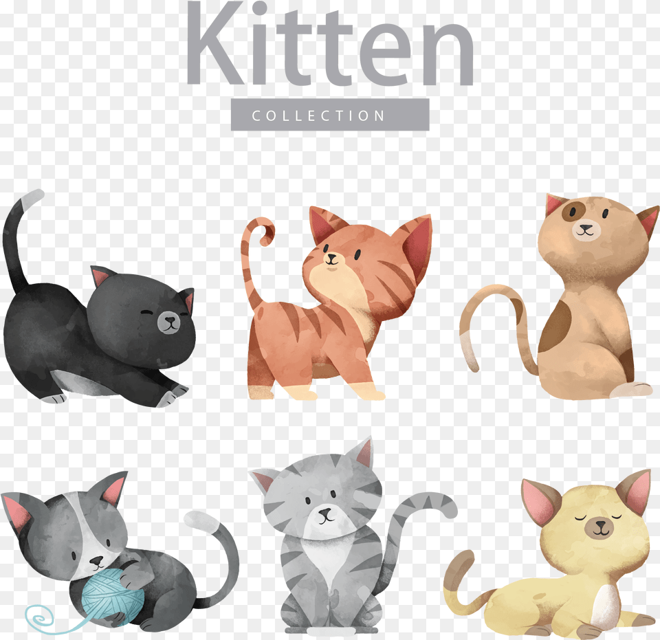 Cat Dog Kitten Illustration Vector Dog Cat, Plush, Toy, Animal, Mammal Free Png