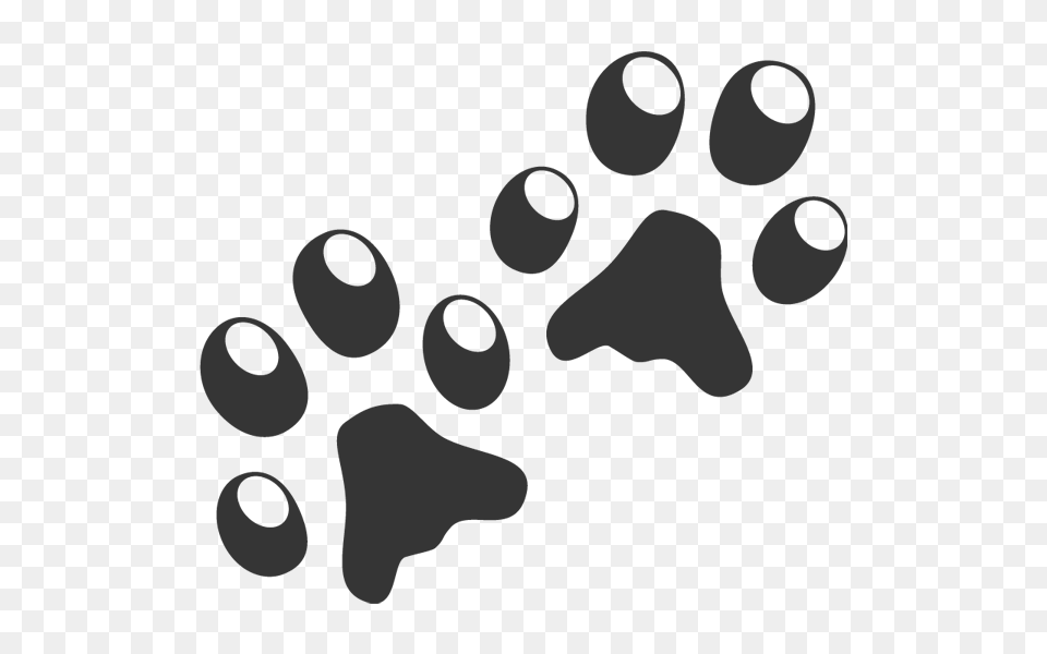 Cat Dog Paw Clip Art, Gray, Text Free Png Download