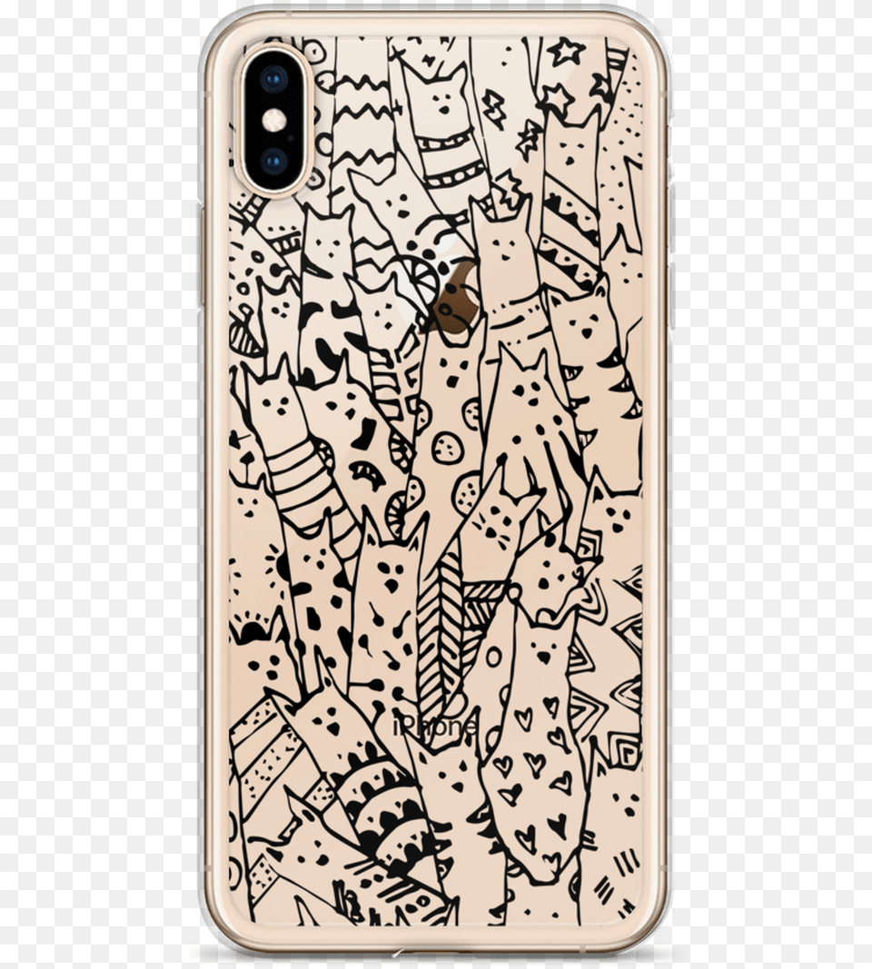 Cat Doodle Iphone Case For All Iphone Models Iphone, Electronics, Mobile Phone, Phone Free Transparent Png