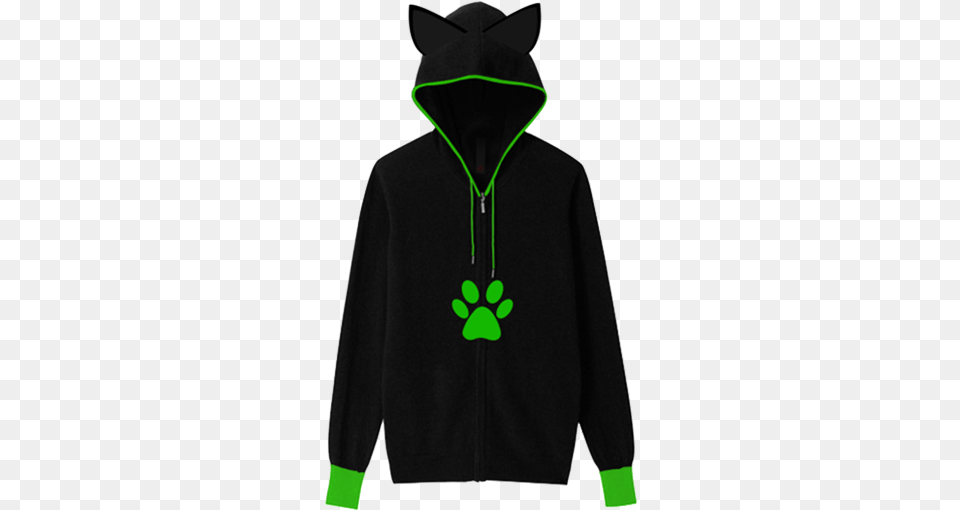 Cat Ears Hoodie Cat Noir Pullover, Clothing, Knitwear, Sweater, Sweatshirt Png Image