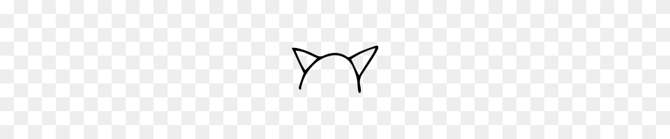 Cat Ears Icons Noun Project, Gray Png Image