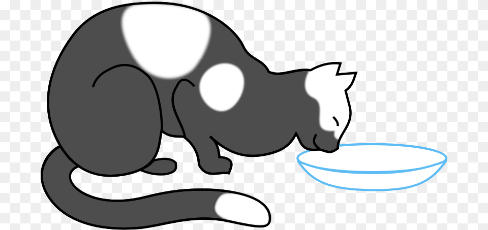 Cat Eating Cat Humor Cat Drinking Milk Clipart, Animal, Mammal, Fish, Sea Life Free Png