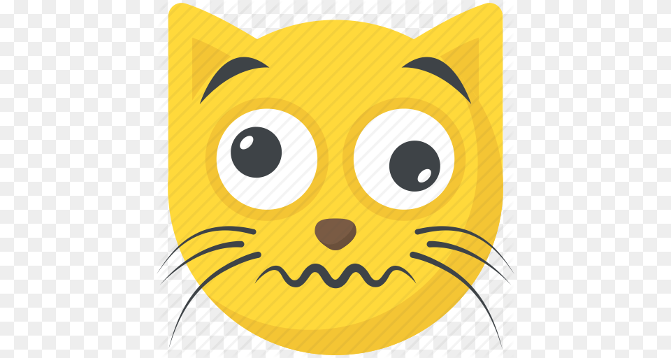 Cat Emoji Confounded Face Confused Emoji Smiley Icon, Animal, Reptile, Snake Free Png Download
