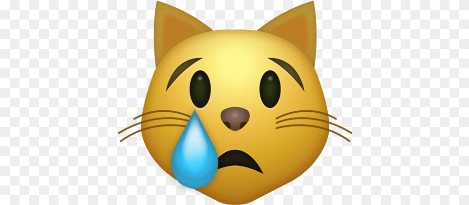 Cat Emoji Iphone Emojis Crying Cat Emoji, Animal, Mammal, Pet, Clothing Free Png Download