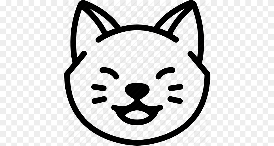 Cat Emoji Emotion Expression Face Feeling Laughing Icon, Bag Png Image