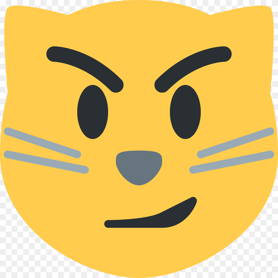 Cat Emoji Meaning Clipart Download Smirk Cat Emoji, Mask Png